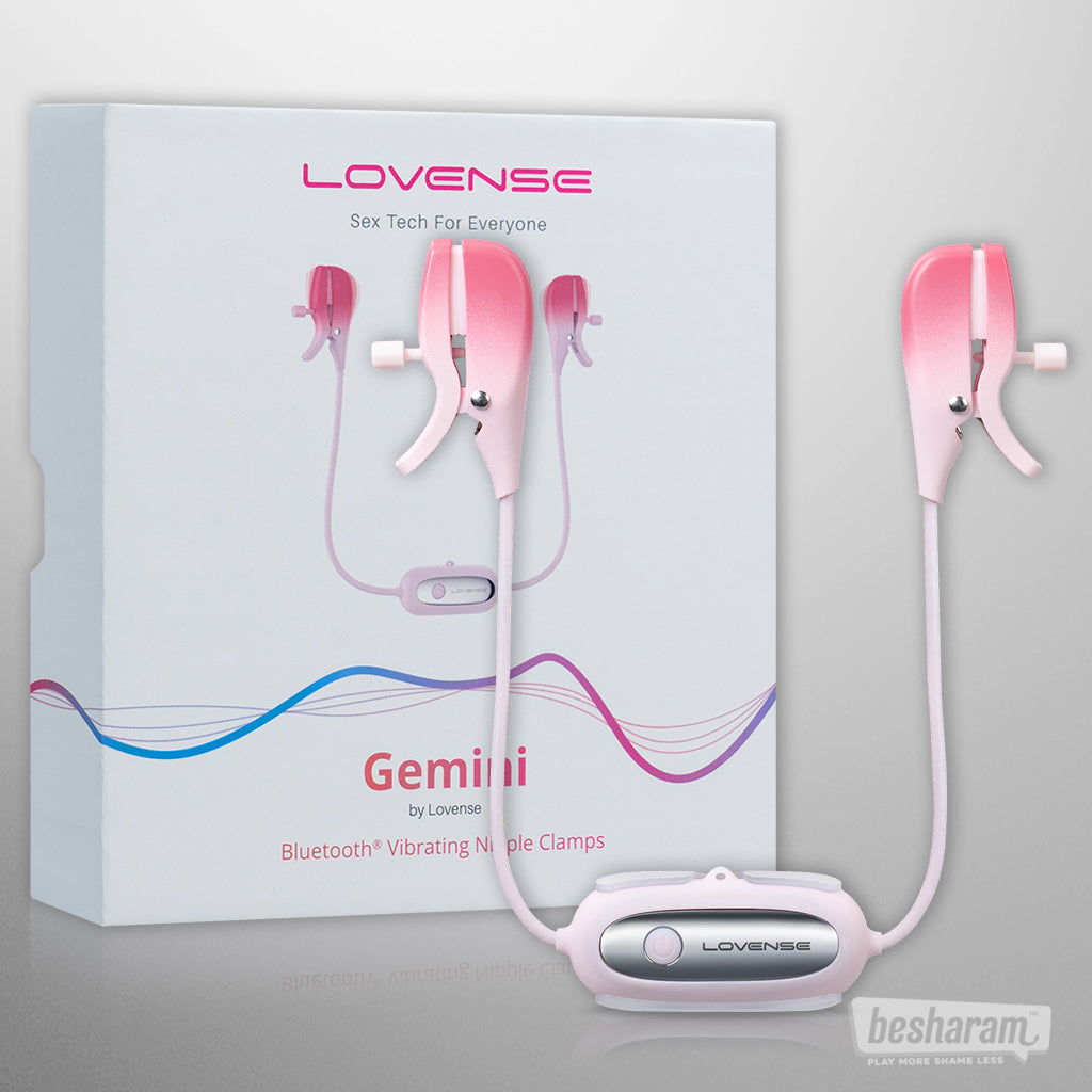 Lovense GEMINI Smart Vibrating Nipple Clamps (Open box)
