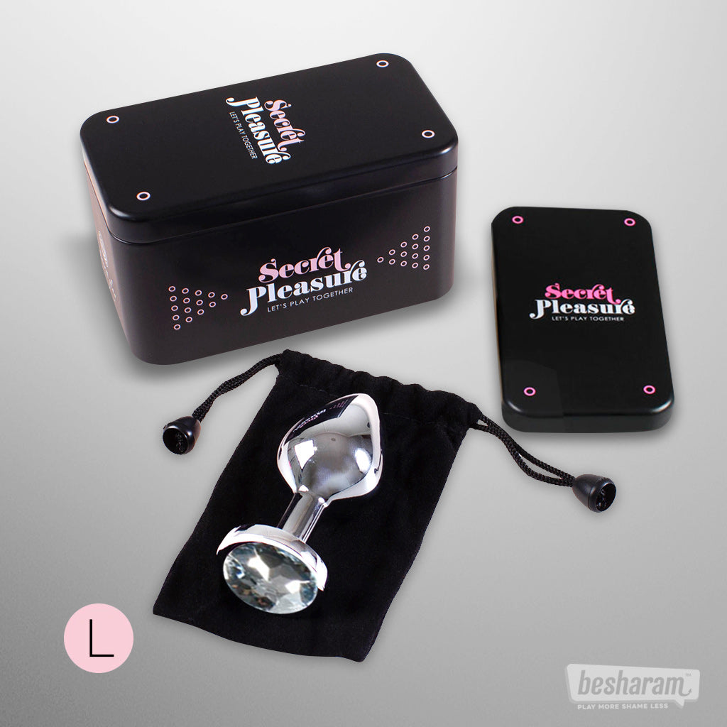 Secret Play Jewelled Metal Large Butt Plug