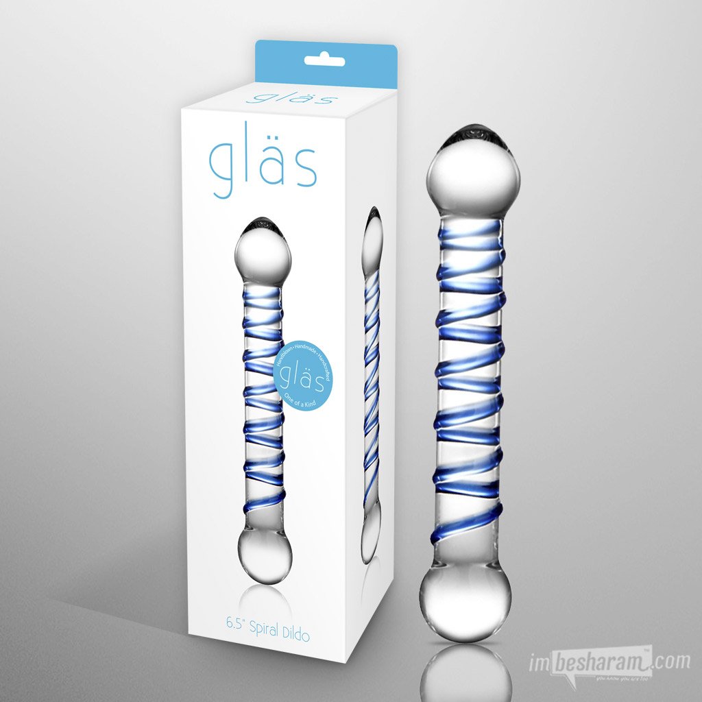 Glas 6.5" Spiral Dildo