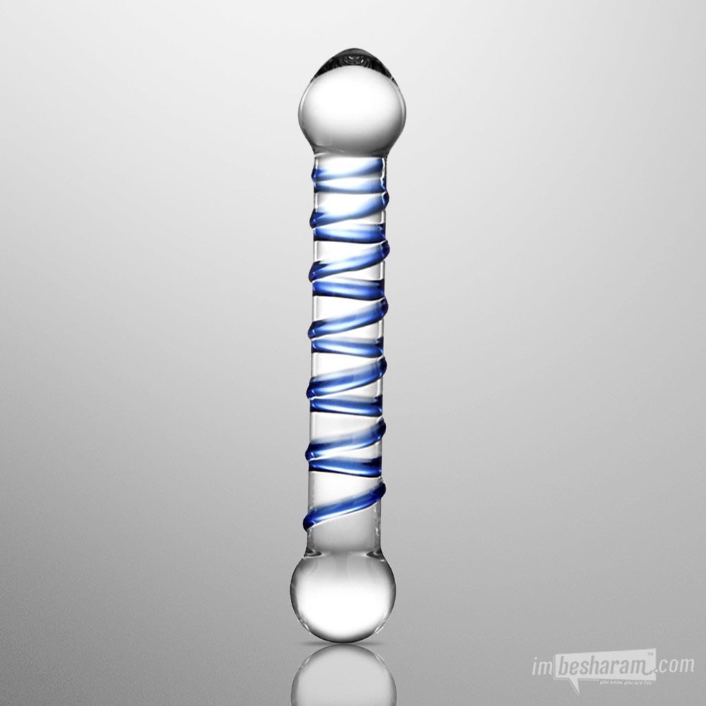 Glas 6.5" Spiral Dildo