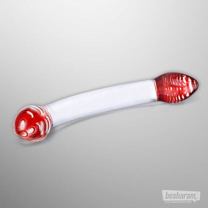 Glas Red Head Double Dildo
