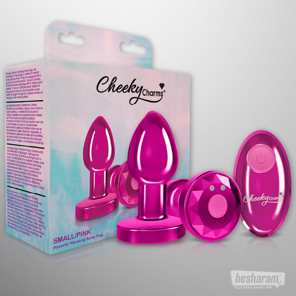 Viben Cheeky Charms Vibrating Metal Butt Plug