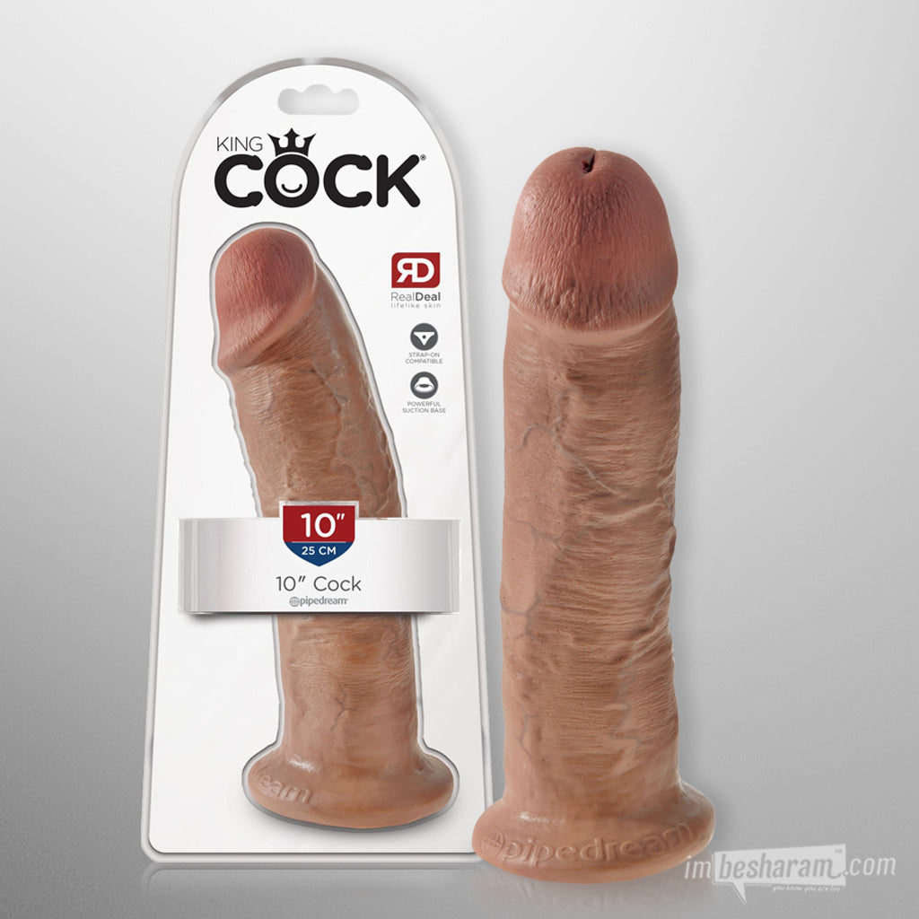 King Cock 10" Realistic Dildo