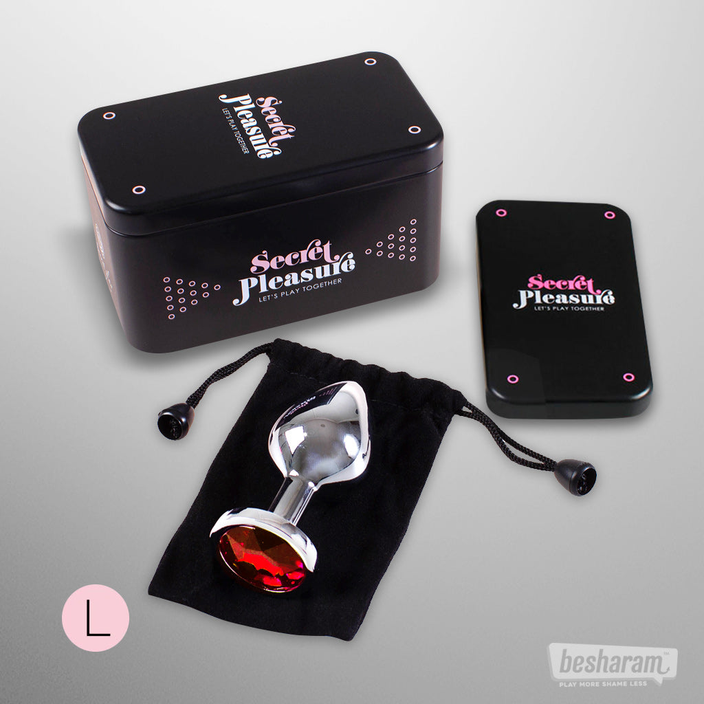 Secret Play Jewelled Metal Large Butt Plug