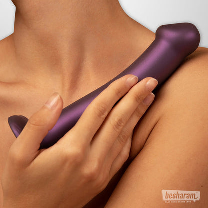 Strap-on-Me Metallic Shine Silicone Dildo