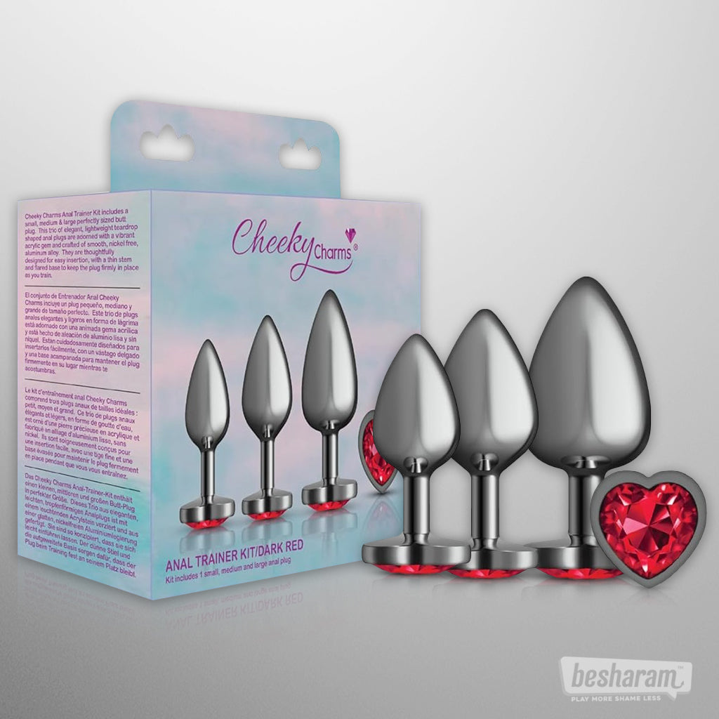 Viben Cheeky Charms Metal Butt Plug Kit