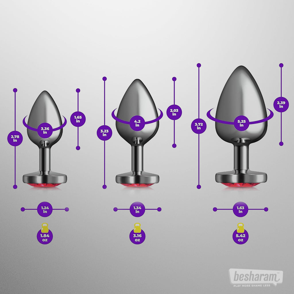 Viben Cheeky Charms Metal Butt Plug Kit