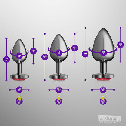 Viben Cheeky Charms Metal Butt Plug Kit