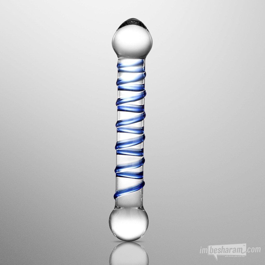 Glas 6.5&quot; Spiral Dildo