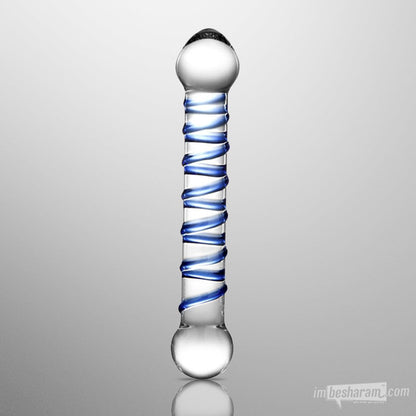 Glas 6.5&quot; Spiral Dildo