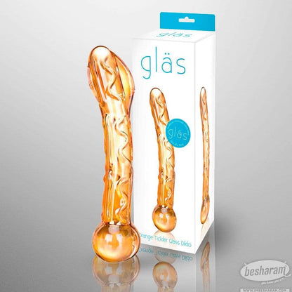 Glas Orange Tickler Dildo