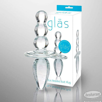 Glas Titus Beaded Glass Butt Plug