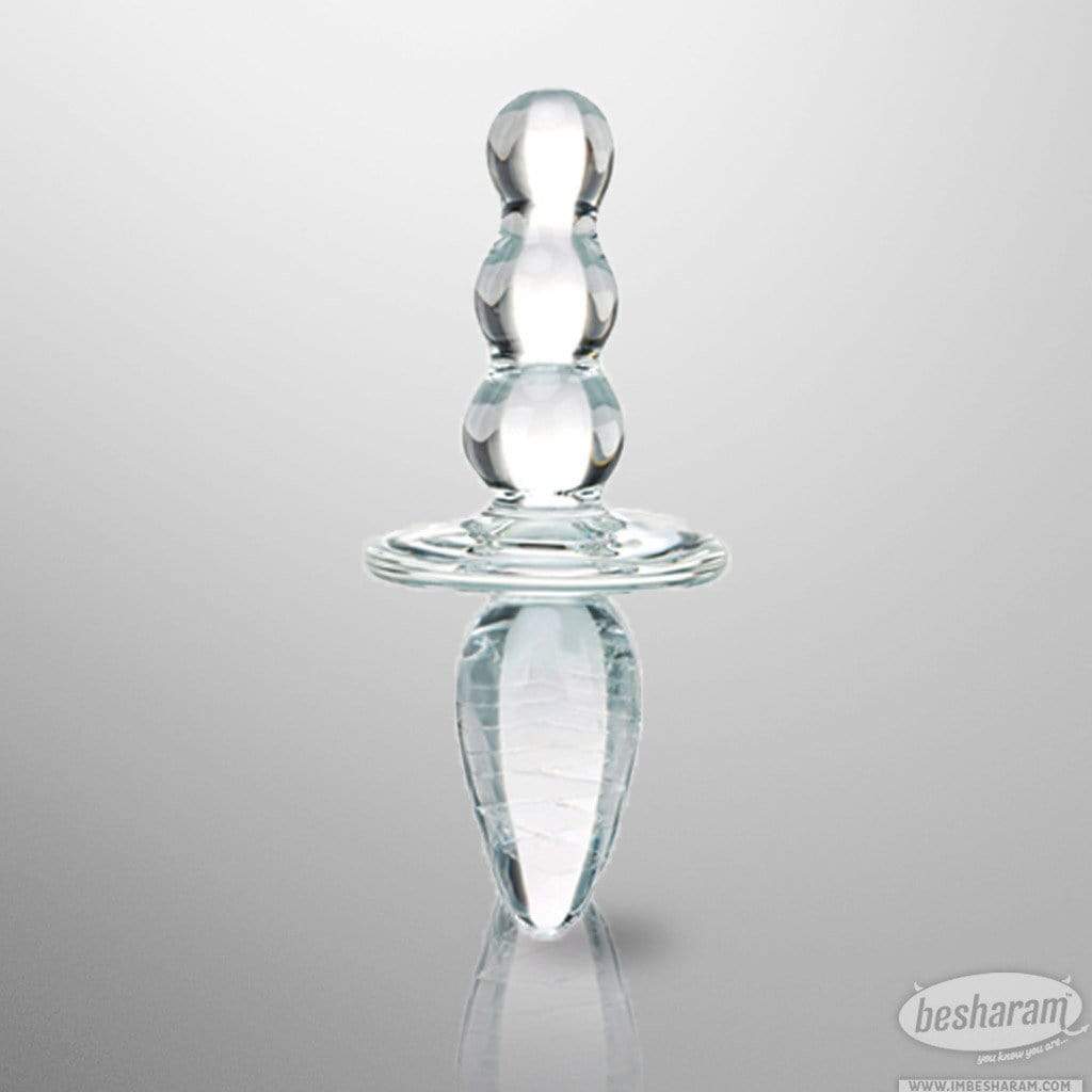 Glas Titus Beaded Glass Butt Plug